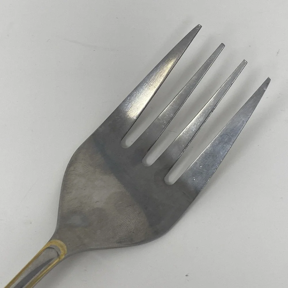 Hampton Silversmiths HSV198 Stainless 4-Tine Cold Meat Serving Fork 9